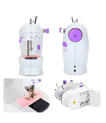 Maquina De Coser Portátil Mini Sewing Machine 4 In1 Color Blanco 