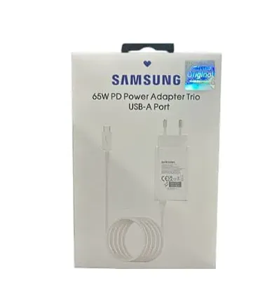 Cargador Samsung 65W Carga rápida Tipo C