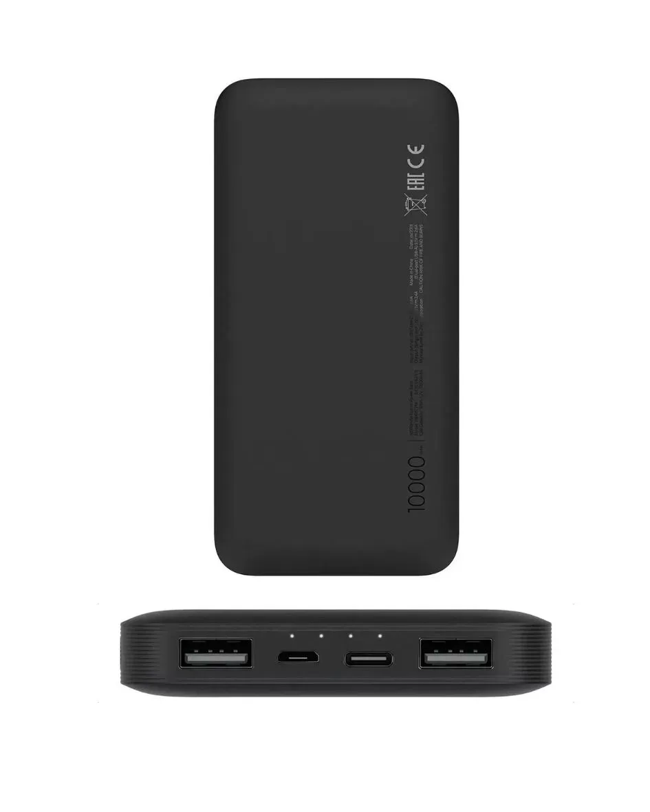 Power Bank/Batería Portátil 10.000Mah Xiaomi Negra