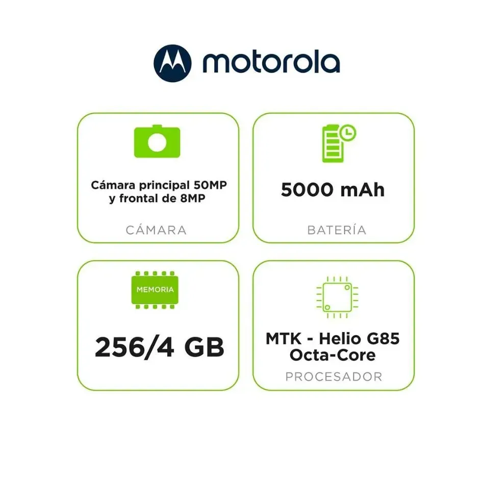 Celular Motorola G24 4/256GB Negro 