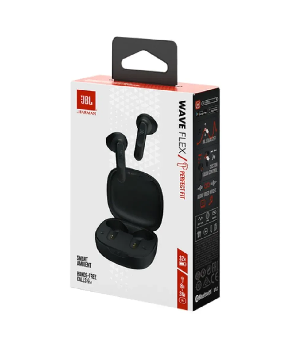 Audifonos Inalambricos JBL Wave Flex Negro 