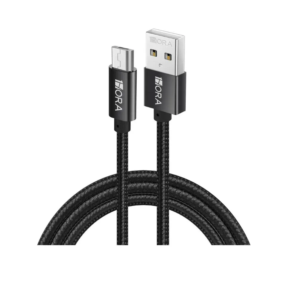 Cable Tipo V8 1 Hora Negro 