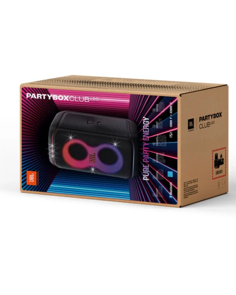 Parlante JBL Bluetooth Partybox Club 120 Negro