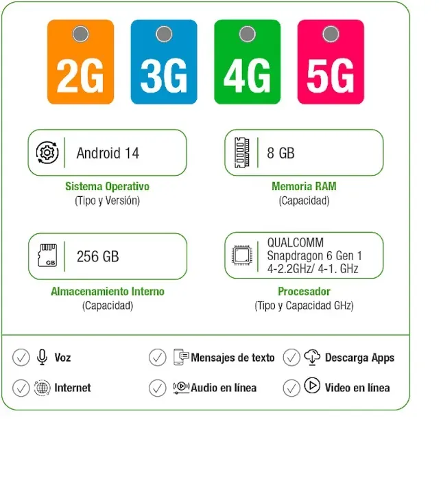 Celular Motorola Edge 50 Funsion 8/256GB Verde + Obsequio Reloj 