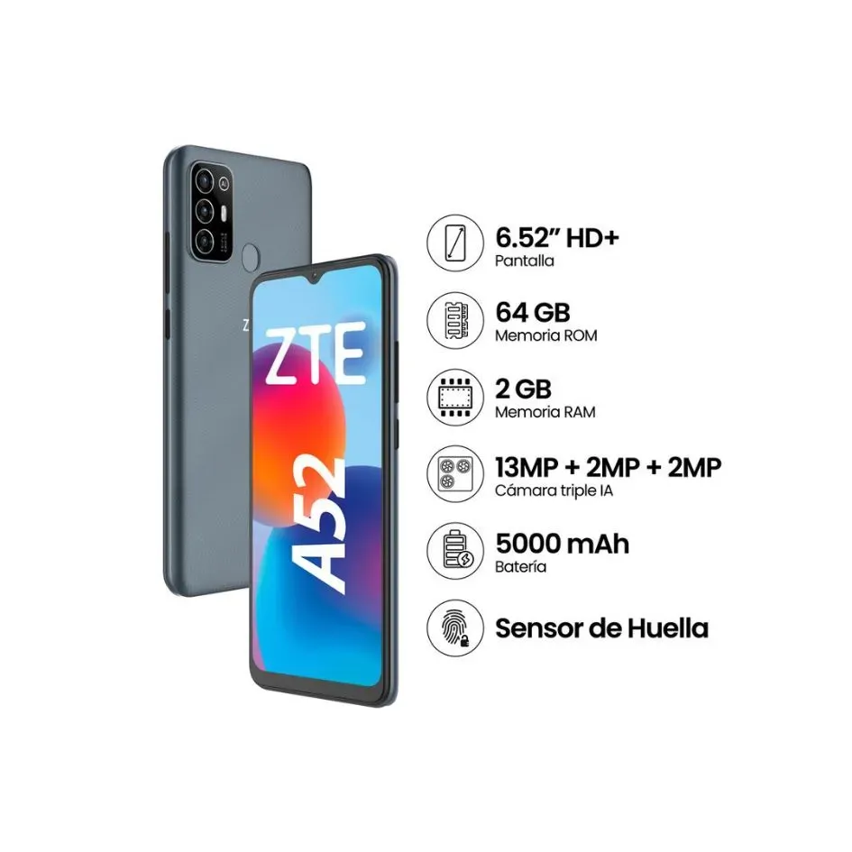 Celular Zte A52 Blade Lite 2/64GB Gris 