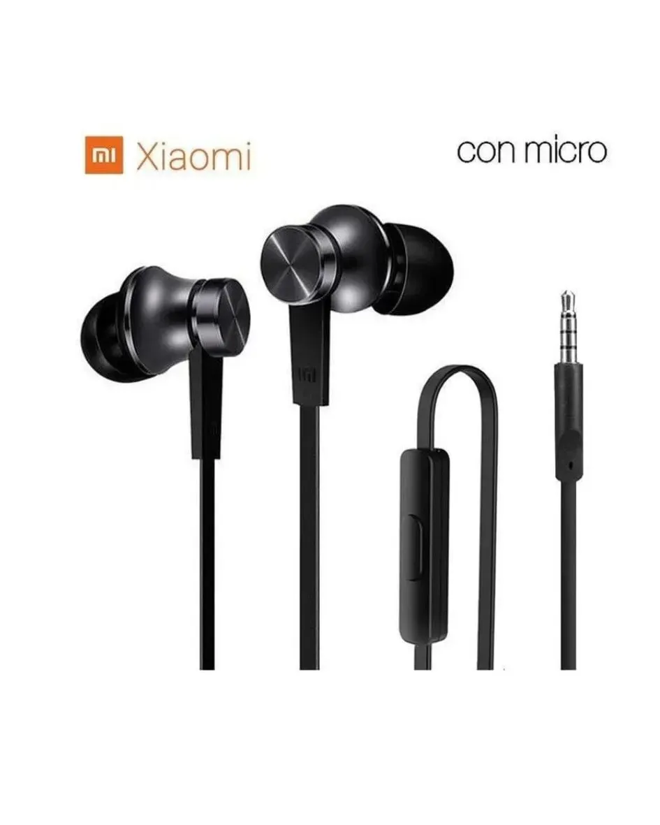 Audifonos Xiaomi De Cable In- Ear 3.5 Negros 