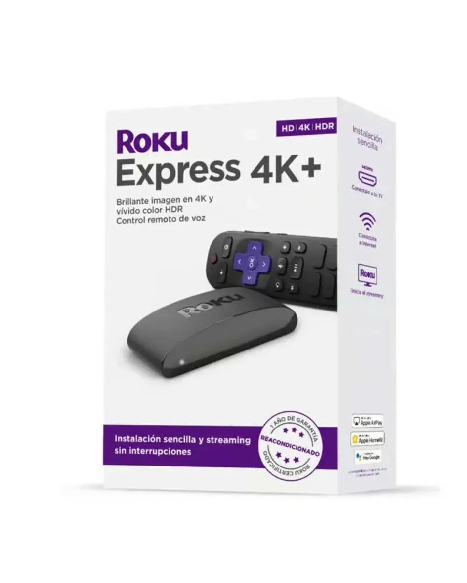 Convertidor Para Tv Roku Express 4K Negro