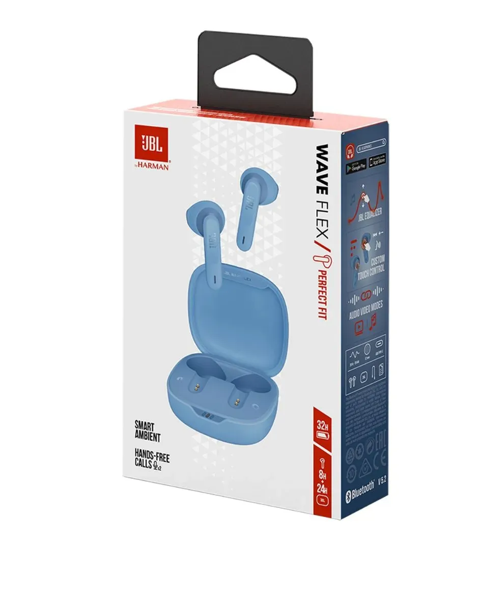 Audifonos Inalambricos JBL Wave Flex Azul 