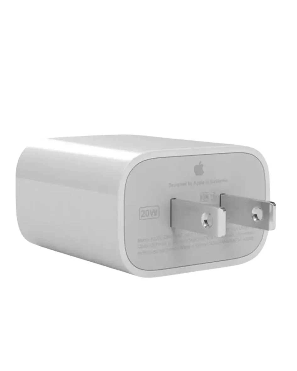 Cubo Cargador Apple 20W Blanco  