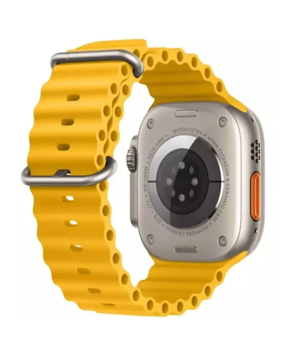 Reloj Smartwatch Mobulaa X8 Ultra Plus Amarillo 