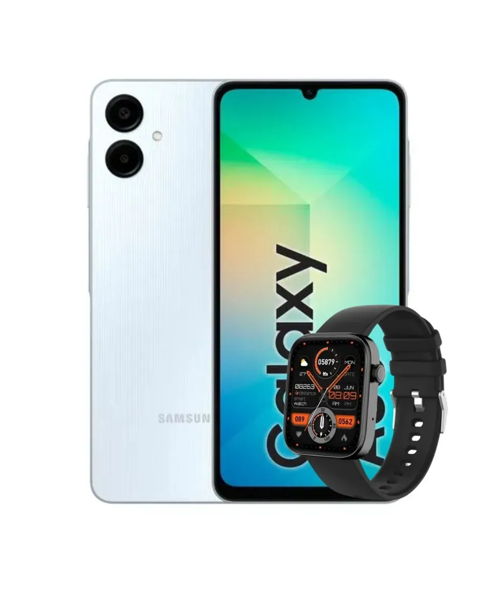 Celular Samsung A06 4/128GB Azul + Obsequio Reloj 