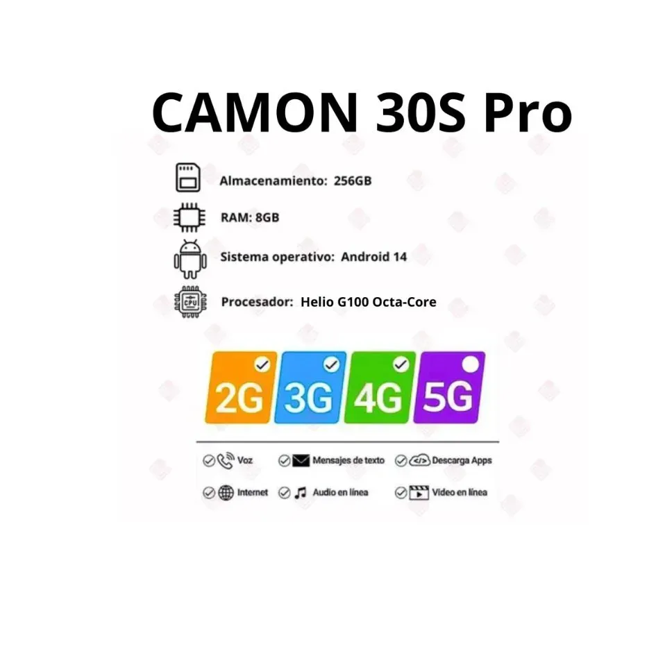 Celular Tecno Camon 30S Pro 8/256GB Verde