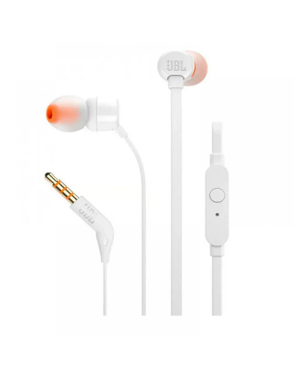 Audifonos De Cable JBL Tune 110 Blanco 