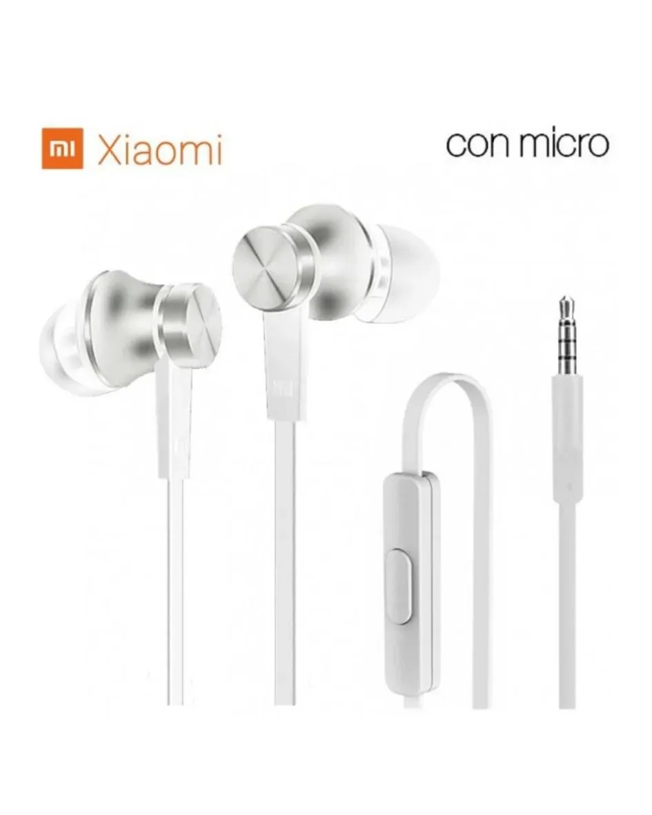 Audifonos Xiaomi De Cable In- Ear 3.5 Blanco