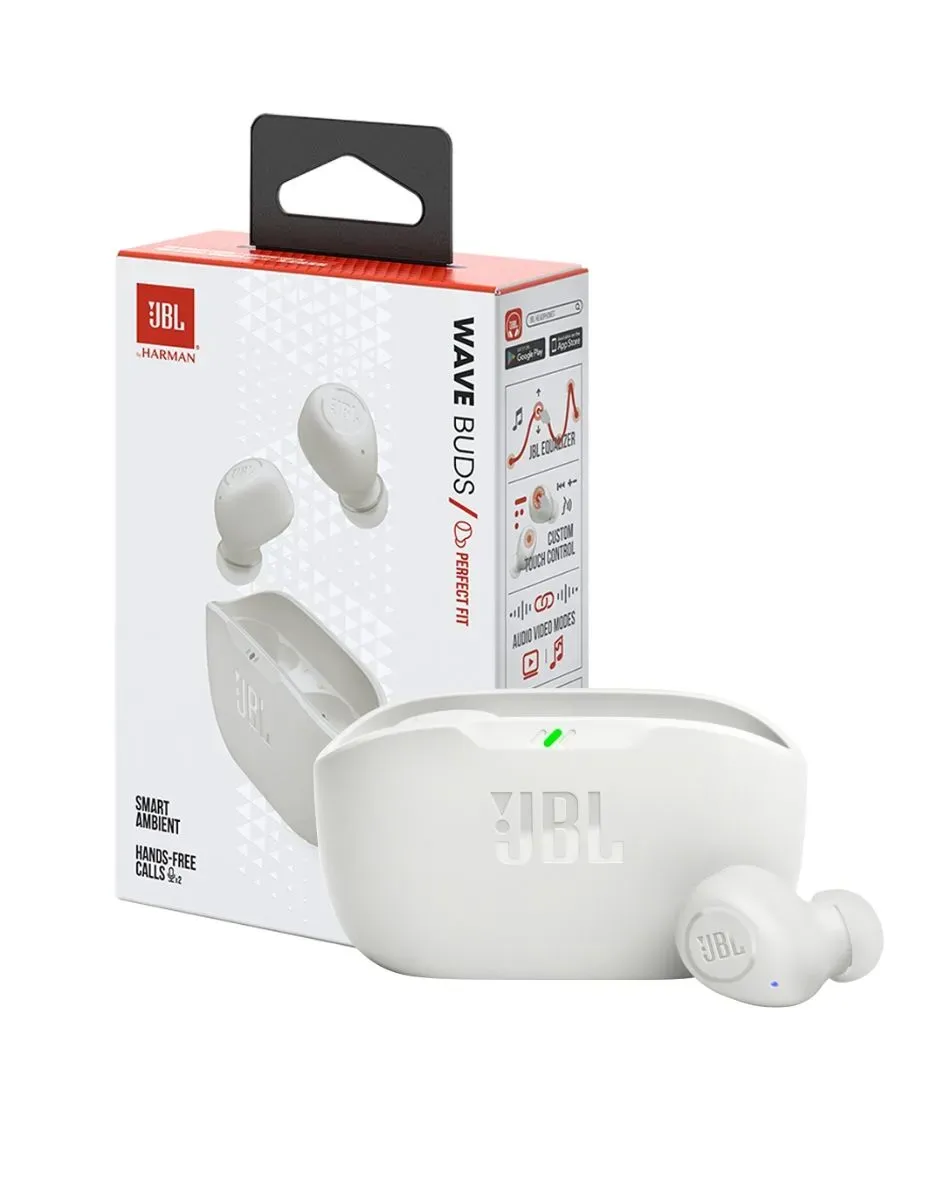 Audifonos Inalambrico JBL Wave Buds Blanco