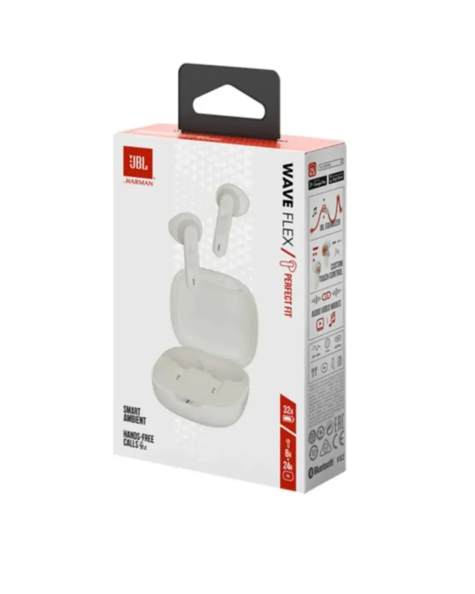 Audifonos Inalambricos JBL Wave Flex Blanco