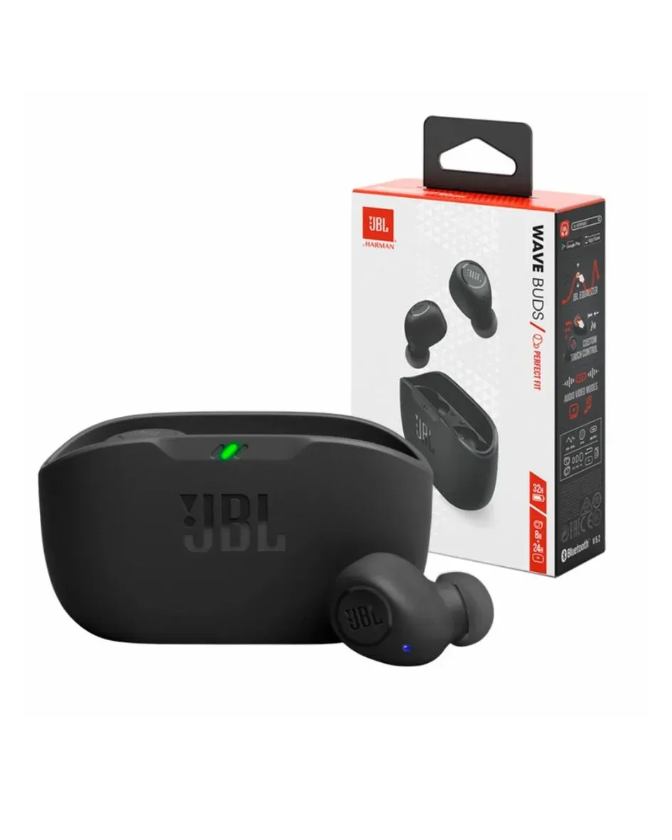 Audifonos Inalambrico JBL Wave Buds Negro