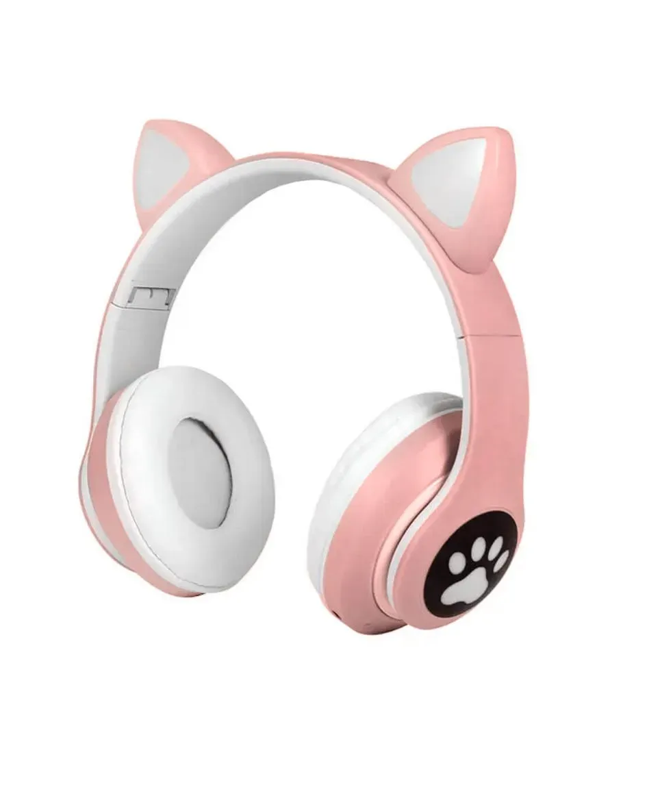 Audifonos Diadema Cat Bluetooth Rosado