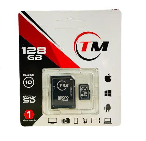 Memoria Micro SD 128 GB TM Clase 10 (T-M) Ref: 128GB-TM 