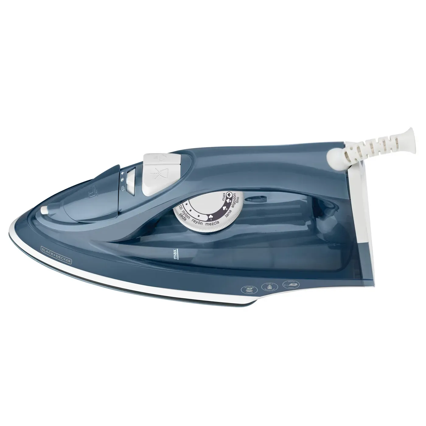 Plancha de Ropa BLACK & DECKER Vapor IRBD300 Trueglide Azul