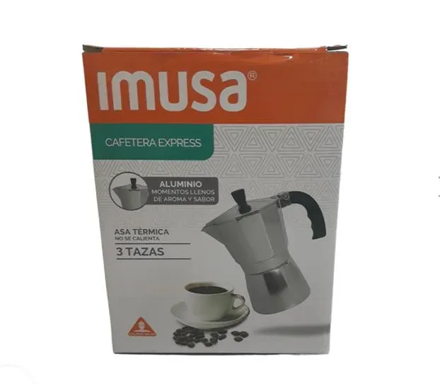 Cafetera Italiana 3 Tazas IMUSA En Aluminio