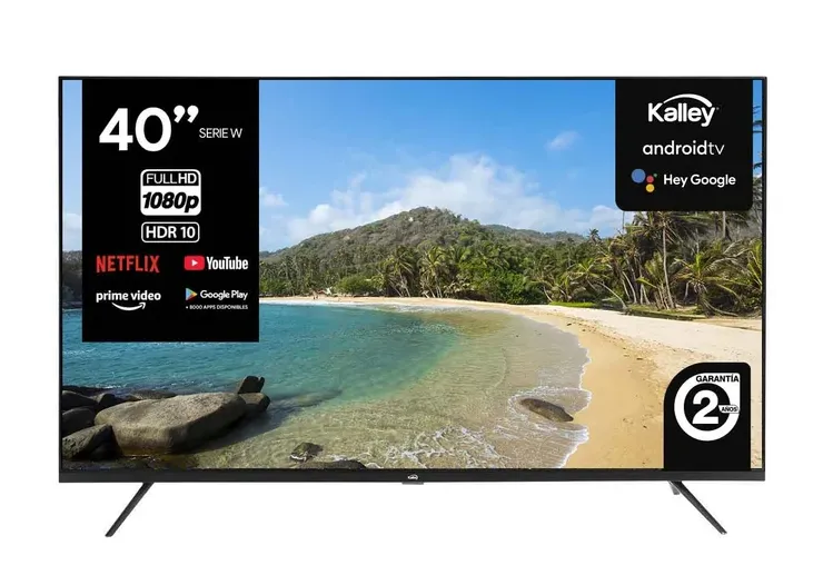 Televisor Android TV 40" FHD, Google Assistant Kalley (T-M) Ref: ATV40FHDW