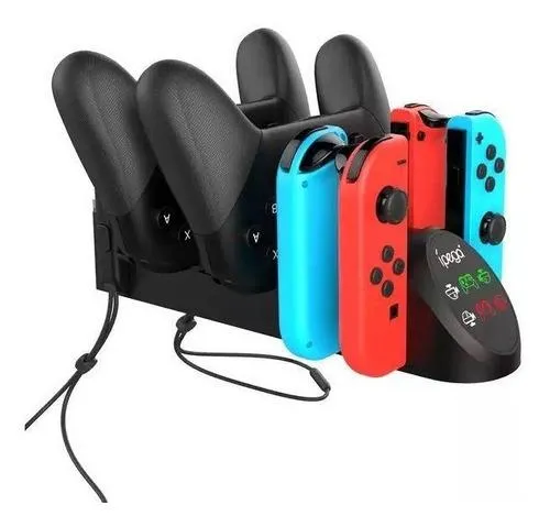 Cargador Base Nintendo Switch Ipega 6 En 1