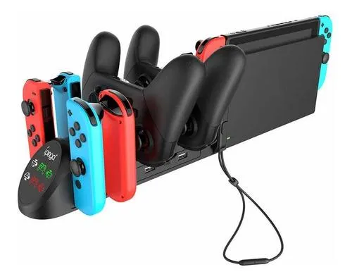 Cargador Base Nintendo Switch Ipega 6 En 1