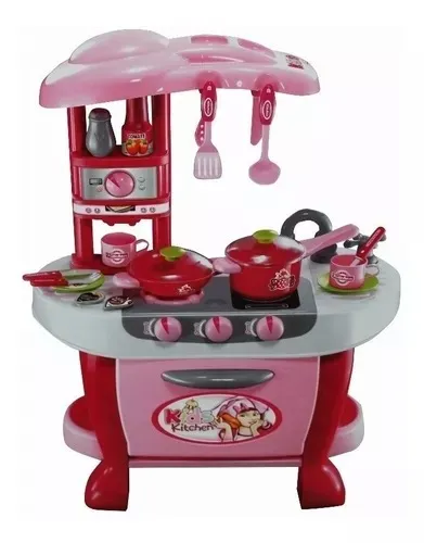 Juguete Set Cocina Infantil Con Horno Luz Sonido Ollas Chef