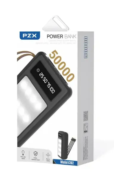 Power Bank Con Linterna 50.000Mah PZX (T-M) Ref: C162