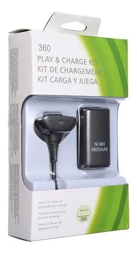 Kit Carga Y Juega Para Xbox 360