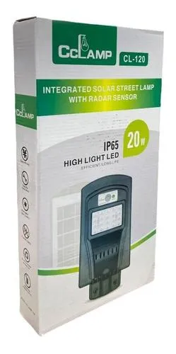 Lampara Para Exterior Solar Led De 20w Con Sensor De Luz