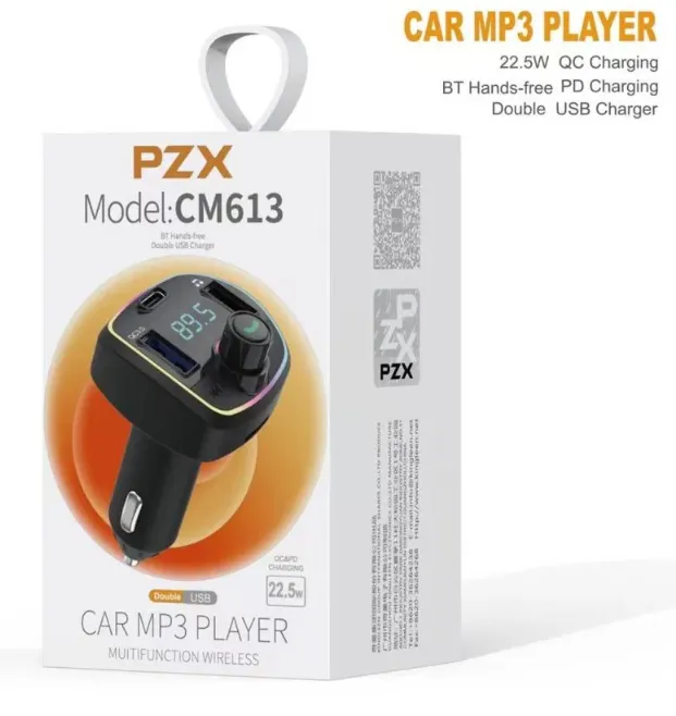 Modulador Para Carro De Bluetooth PZX (T-M) Ref: CM613