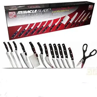 Set De Cuchillos X 13 Piezas Miracle Blade Corte Profesional