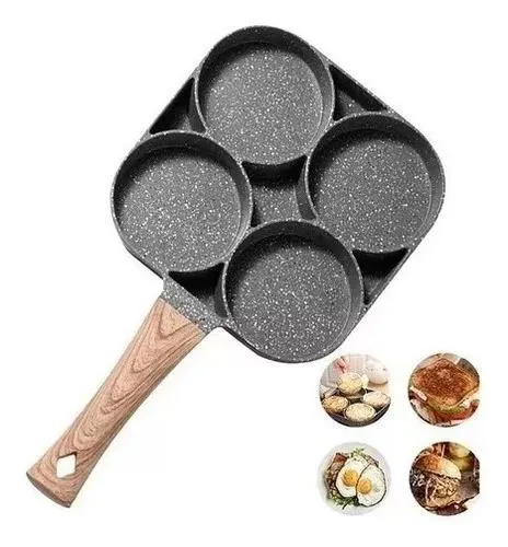 Sarten Antiadherente 4 Puestos Para Huevos Arepas Pancakes DP-4 