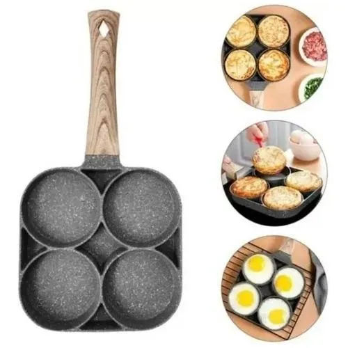 Sarten Antiadherente 4 Puestos Para Huevos Arepas Pancakes DP-4 