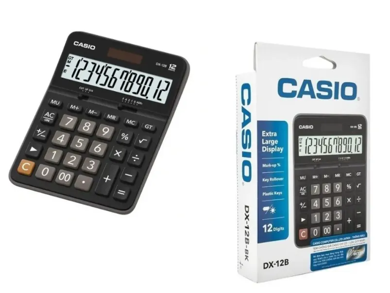 Calculadora Escritorio Casio 12 Dígitos (T-M) Ref: DX-12B