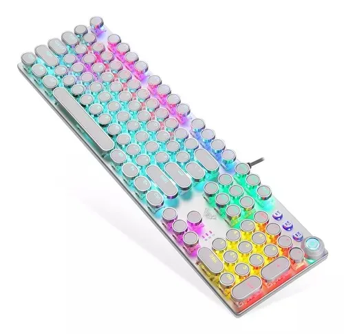 Teclado Redondo Para Juegos Mecánicos Aula F2088