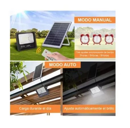 Reflector Panel Solar, Lampara Led, Control Remoto 300w (Huge) Ref: GD-758