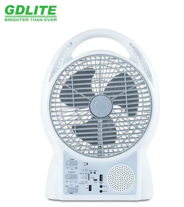 Ventilador Recargable Solar 6 En 1 GdTimes (T-M) Ref: GD-8029