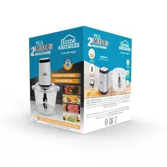 Pica Todo Mixer Procesador 2 velocidades Home Elements HEPC-171