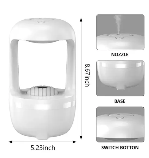 Difusor Humidificador Antigravedad 500ml(T-M) Ref: HJF-01