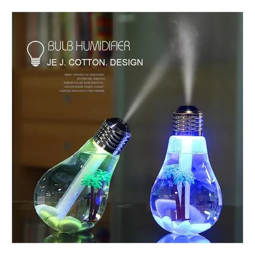 Humificador Diseño Bombillo Led Ultrasonico 400ml