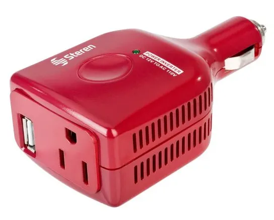 Inversor De Corriente Automotriz 12V-110V 75W Steren (T-M) Ref: INV-075