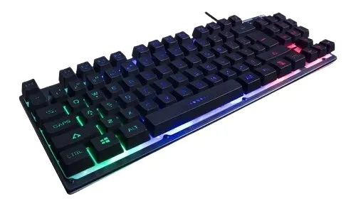 Teclado Gamer Fantech K613 Rgb, 87 Teclas, 19 Llaves Antighost