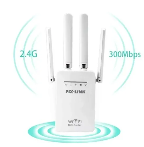 Mini Router 4 Antenas Repetidor WIFI Pix-Link Lv-wr09 Wi-fi