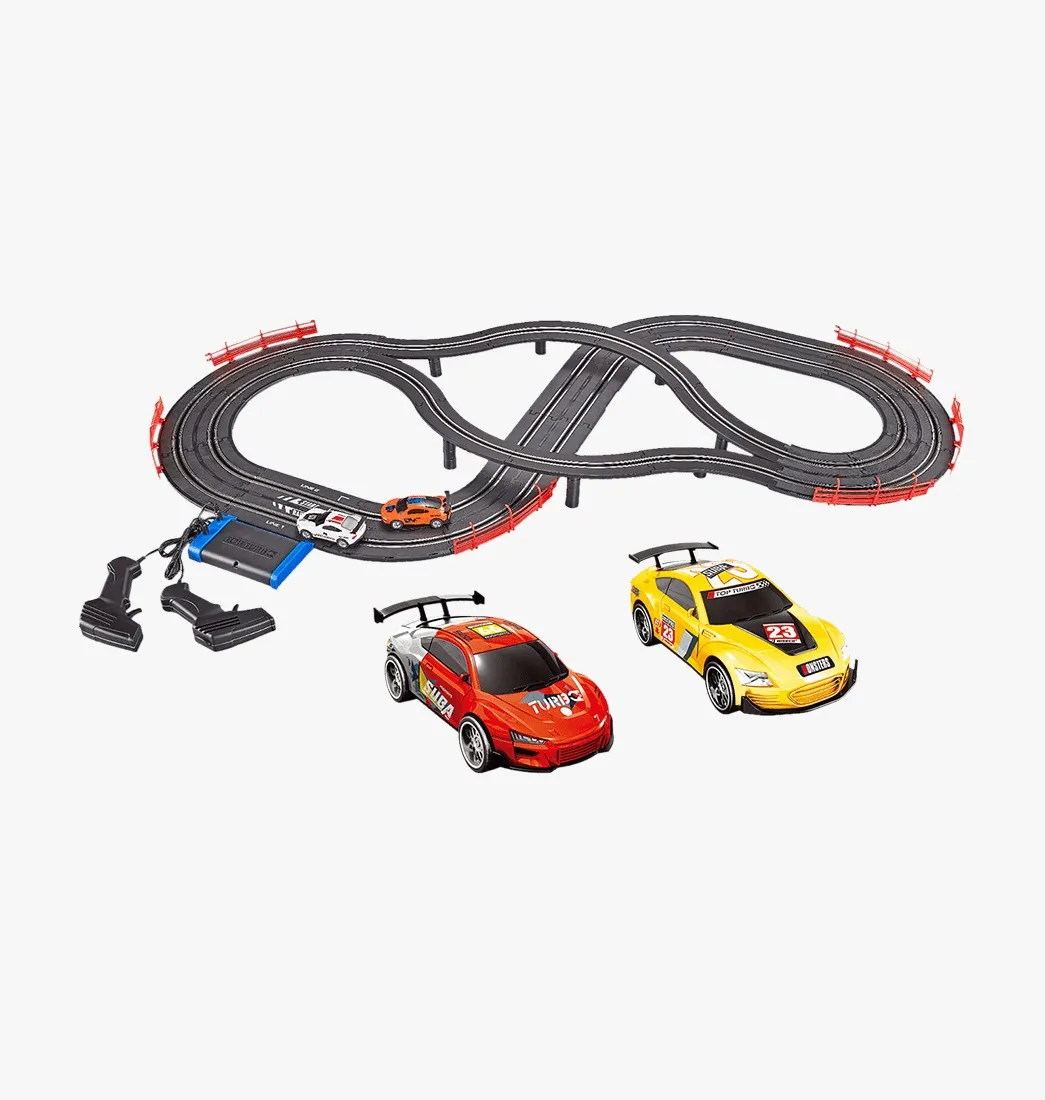 Juguete Pista Eléctrica De Carros 3-1 240cm De Circuito Top Turbo