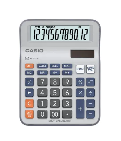 Calculadora De Escritorio 12 Dígitos Casio (T-M) Ref: MC-12M
