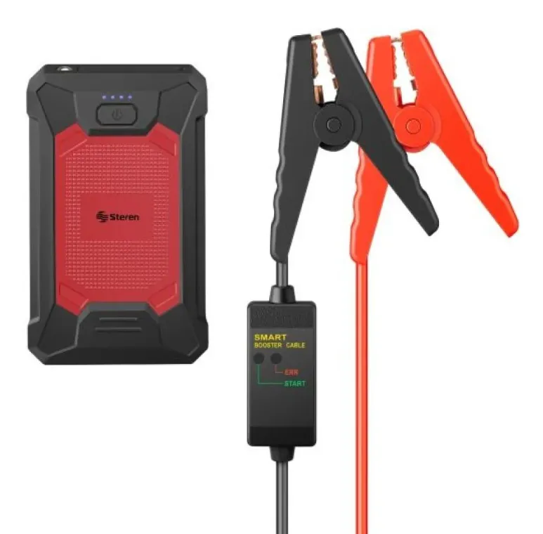 Arrancador Auto Compacto Power Bank Linterna Steren (T-M) Ref: MOV-123 