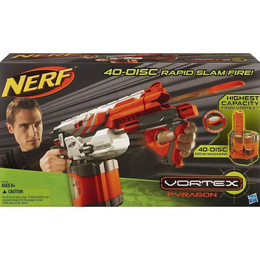 Pistola Nerf Vortex 40 Discos